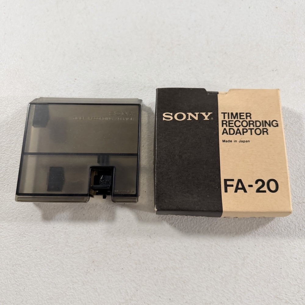 NOS Sony FA-20 TIMER RECORDING ADAPTER 3-648-188 Vintage U-MATIC Player Recorder